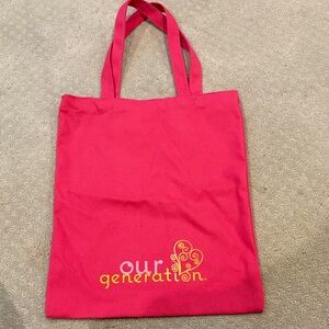 Pink Tote Bag our generation